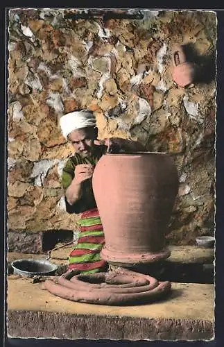 AK Djerba, Potier, arabischer Töpfer