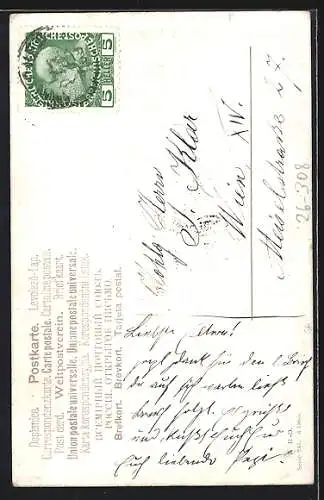 Künstler-AK Cortina, Becco di Mezzodi mit Lago Federa