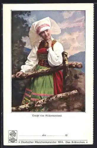 AK Tracht von Södermanland