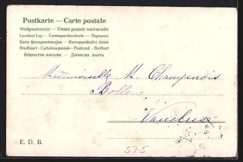 AK Fliegenpilz mit Jahreszahl 1906