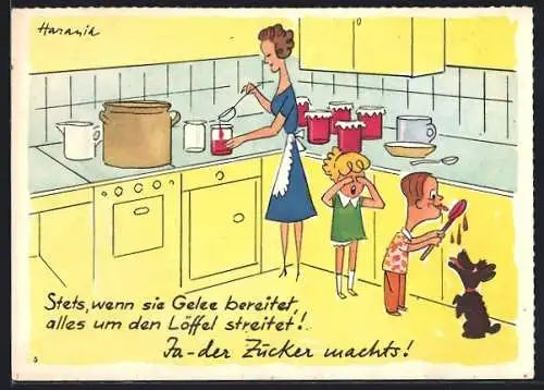 Künstler-AK Reklame für Süd-Zucker