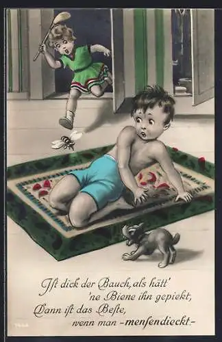 Künstler-AK Bewegungslehre nach Mensendieck