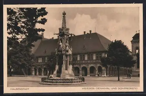 AK Halberstadt, Kriegerdenkmal und Domprobstei