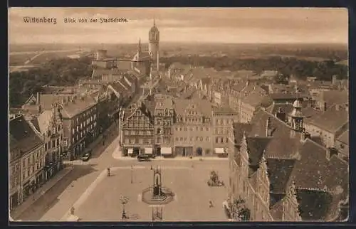 AK Wittenberg / Elbe, Blick von der Stadtkirche