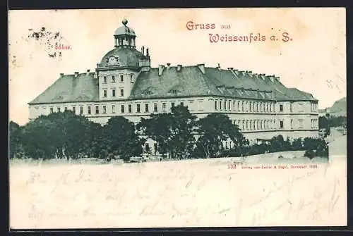 AK Weissenfels a. S., Blick auf das Schloss