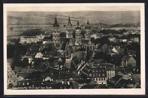 AK Naumburg / Saale, Ortsansicht mit Dom aus der Vogelschau