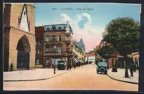 AK Landau / Pfalz, Hotel Geist an der Kirche