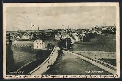 AK Schwenningen / Neckar, Totalansicht von Osten