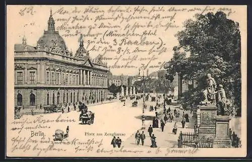 AK Berlin, Am Zeughaus mit Passanten