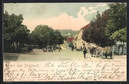 AK Tambach / Hzgth. Gotha, Partie in der Dorfstrasse