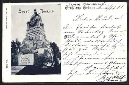 AK Grünau, Sport-Denkmal