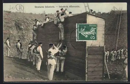 AK Soldaten der Infanterie bei einer Übung