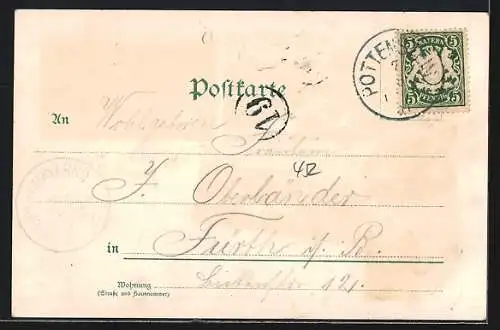 Lithographie Streitberg / Fränk. Schweiz, Totalansicht, Muggendorf, Gössweinstein