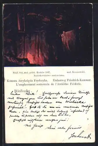 Künstler-AK Wieliczka, Erzherzog Friedrich-Kammer