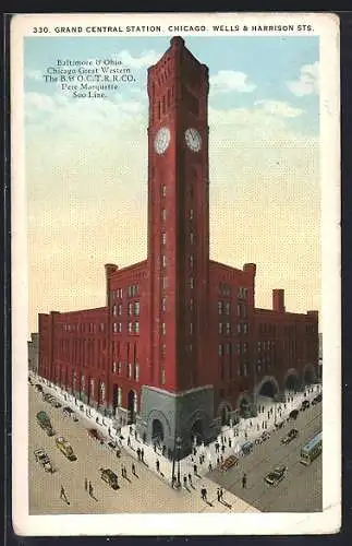 AK Chicago, IL, Grand Central Station, Wells & Harrison Sts.