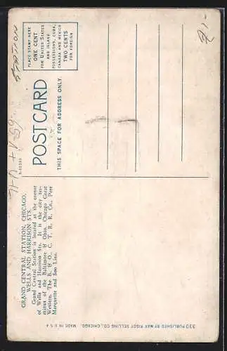 AK Chicago, IL, Grand Central Station, Wells & Harrison Sts.