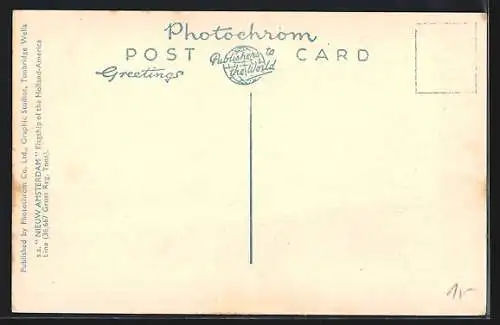 AK Passagierschiff S.S. Nieuw Amsterdam in voller Fahrt