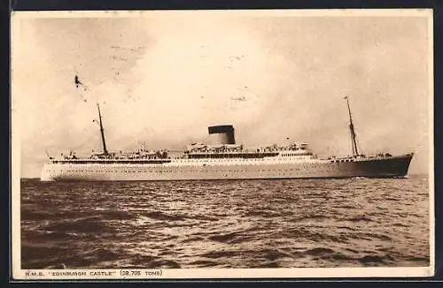 AK Passagierschiff RMS Edinburgh auf See