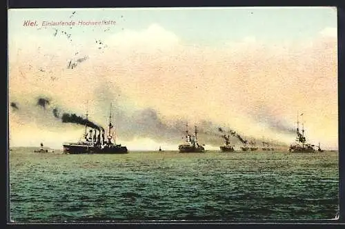 AK Kiel, Einlaufende Hochseeflotte