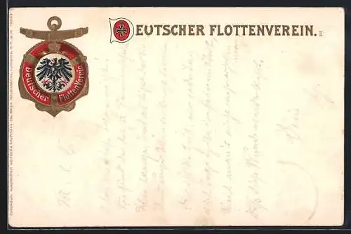 AK Ausstellung Düsseldorf, Deutscher Flottenverein, Wappen
