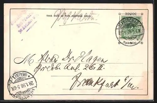 AK Dampfer Teutonic in voller Fahrt