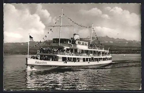 AK MS Schwaben auf dem Bodensee