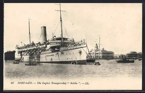 AK Port-Said, The English Transport-ship Robilla