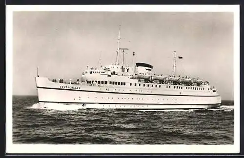 AK Fährschiff Deutschland auf der Fahrt