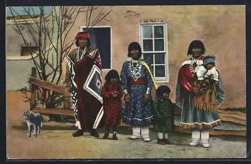 AK New Mexico, Indian Pueblo Family, Indianerfamilie