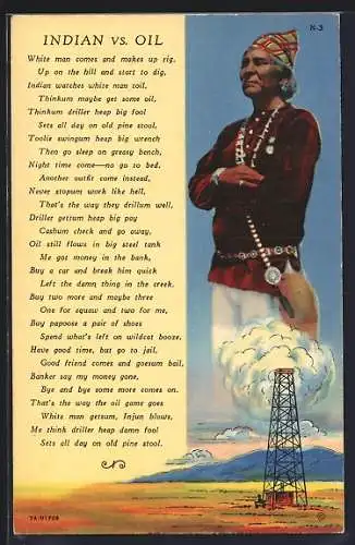 AK New Mexiko, Indian vs. Oil, Bohrturm und Indianer