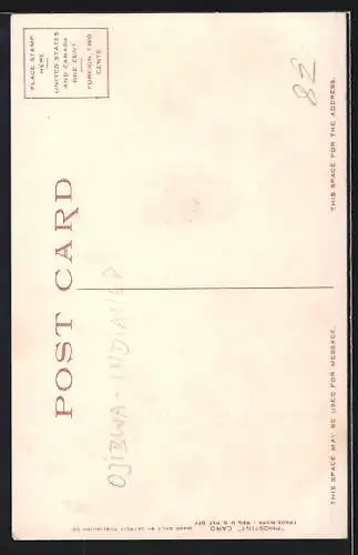 AK Arrowmaker, Ojibwa Brave, Indianer mit Boomerang