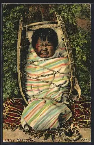 AK Little Mendocino, Eingewickeltes Indianerbaby