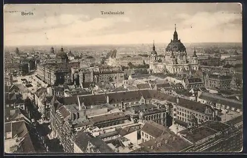 AK Berlin, Panorama aus der Vogelschau, Blick zum Dom