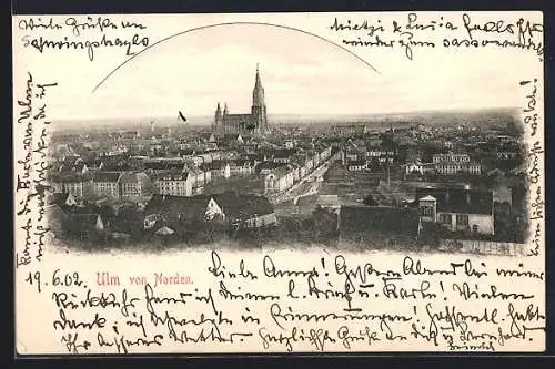 AK Ulm / D., Ortsansicht von Norden aus