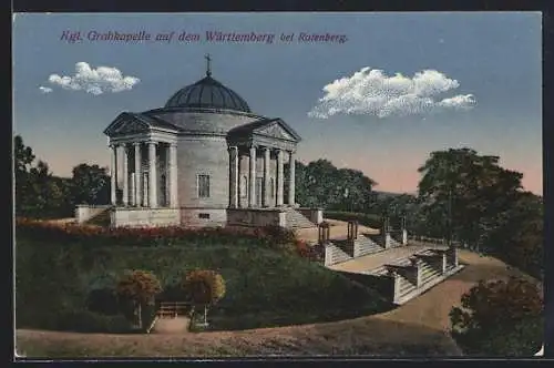 AK Rotenberg / Stuttgart, Kgl. Grabkapelle auf dem Württemberg