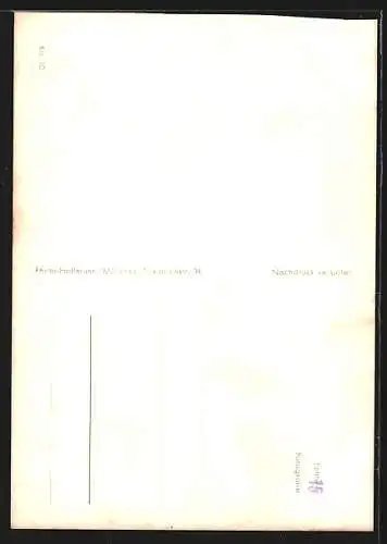 AK Kolmar, Gasthaus Luxhof mit Kirche