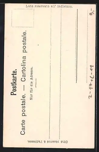 AK Schweiz, Postkutsche der Gotthardpost auf einer Bergstrassse zwischen Kühen