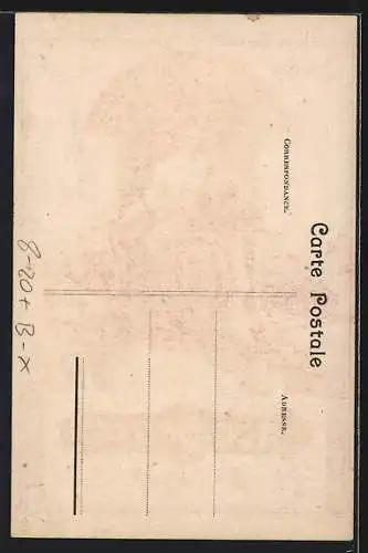 AK Bruxelles, Acccidents, Assurances Generales sur la vie, Thronfigur, Autounfall, Bahnarbeiter