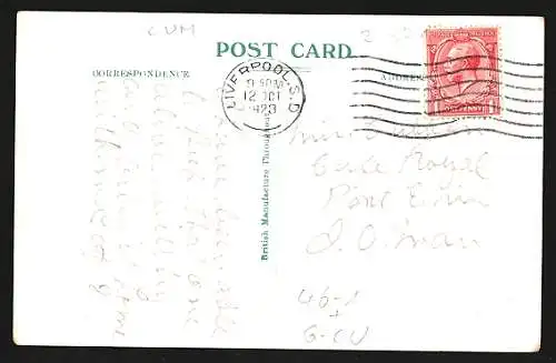 AK Carlisle, English Street, Strassenbahn