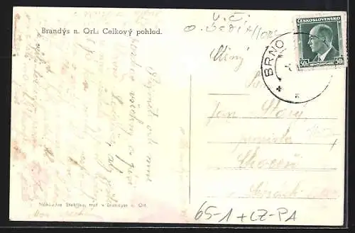 AK Brandys n. Orl., Celkovy pohled, Nádrazi