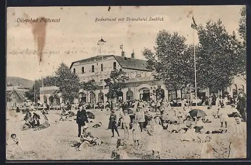 AK Möltenort, Strandhotel Seeblick und Badestrand