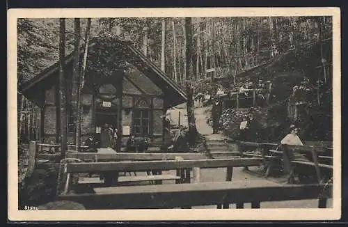 AK Krottensee, Grotten-Eingang zur Maximiliansgrotte