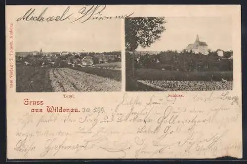AK Wildenau / Opf., Schloss und Gesamtansicht