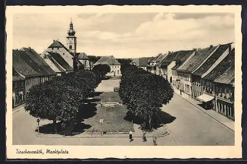 Foto-AK Tirschenreuth, Marktplatz