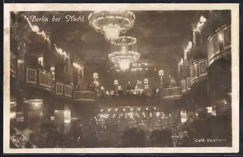 AK Berlin-Tiergarten, Café Vaterland bei Nacht