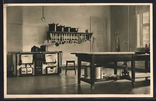 AK Keitum / Sylt, Kinderheilstätte der Stadt Mülheim / Ruhr, Küche