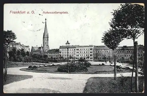 AK Frankfurt a. O., Hohenzollernplatz