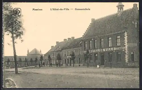 AK Messines, L`Hotel de Ville, Gemeentehuis