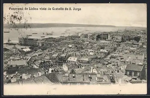 AK Lisboa, Panorama, visto do Castello de S. Jorge