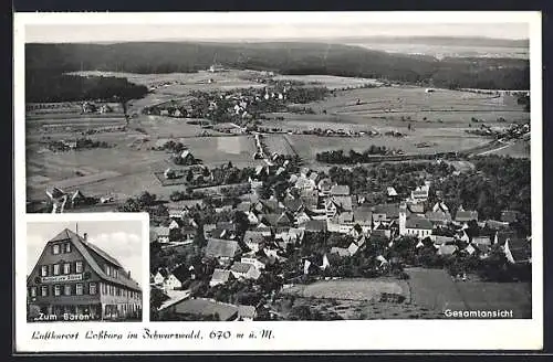 AK Lossburg, Gesamtansicht, Gasthaus zum Bären